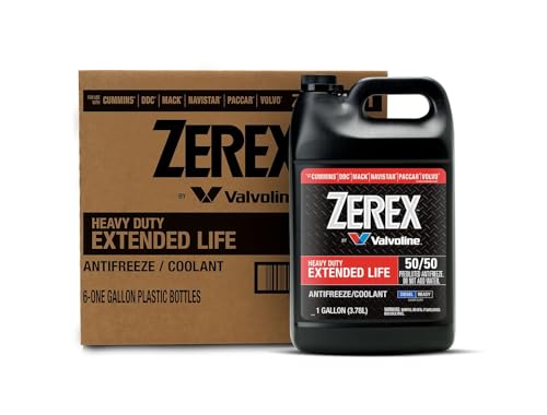 Zerex Heavy Duty Extended Life 50/50 Prediluted Ready-to-Use Antifreeze/Coolant 1 GA, Case of 6 - size: 1 GA, Case of 6