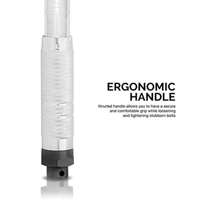 Neiko 03714A 1/4" Drive Adjustable Click Torque Wrench | SAE | 20-200 Inch-Pound Chrome Vanadium Steel | 10.75" Length - size: 20 - 200 in-lb, 10.75" Length, style: 1/4" Drive