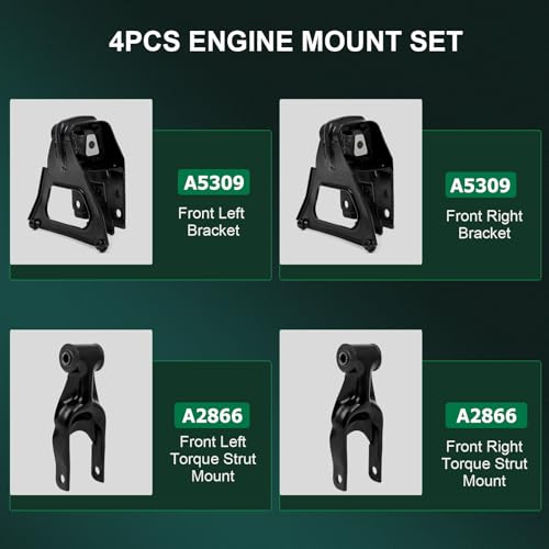 SCITOO Motor Mounts Compatible for 2005-2009 for Buick Allure 2000-2005 for Chevrolet Impala - size: 1998-1999 for Oldsmobile Intrigue 3.8L