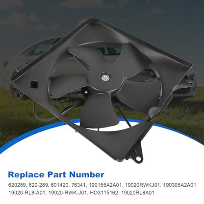 Engine Radiator Cooling Fan Assembly Replacement for Honda Accord 2013-2017