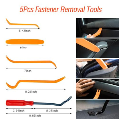 390Pcs Subaru Car Plastic Rivets Fasteners Push Retainer Kit,18 Most Popular Sizes Auto Push Pin Rivets, for Subaru Toyota Body Interior and Exterior Retainer Fastener Clip