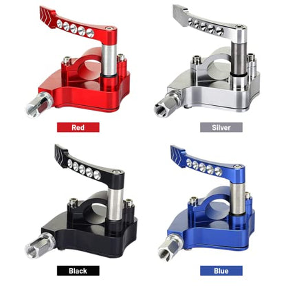 7/8 Universal Billet Thumb Throttle Lever Control Assembly CNC ATV Fit for YAMAHA Banshee Raptor 350 660 700 HD TRX 400EX 250R 450R Suzuki LTR450 250 500 LTZ400 250 500R Kawasaki - Sliver - color: Silver