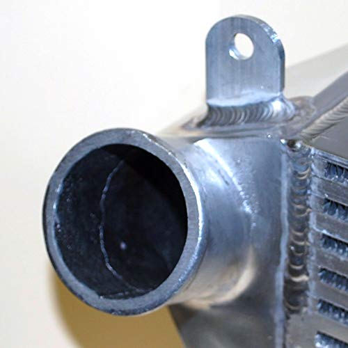 Intercooler, 13.50" x 8.25" x 5.125" Aluminum Intercooler Kit, 2" O.D Inlet One Side Mount Turbo Upgrade Intercooler Silver - size: 13.50" x 8.25" x 5.125"