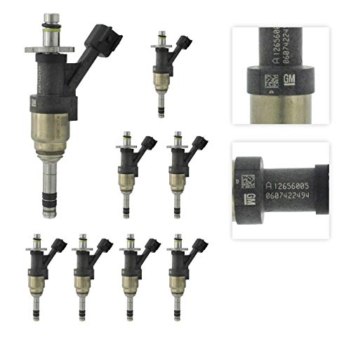 GM 12668393/12709470 Original Equipment Nominal Flow Direct Fuel Injector Set (8)