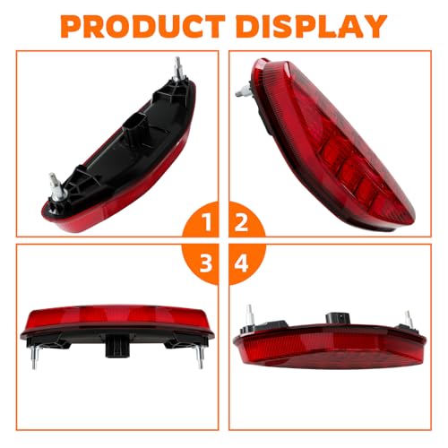 GoaMotors Red LED Tail Light Taillight Replacement 33700-HP1-601 Compatible with Honda ATV TRX300EX 05-06, TRX400EX 05-07, TRX450ER 06-14, TRX450R 04-09 Tail Light Assembly
