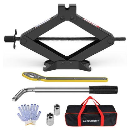 Car Jack Kit, 3 Ton (6614 lbs) Scissor Jack for Car, SUV, MPV - size: 3T