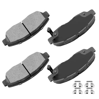 cciyu D465 Brake Pads w/Hardware Front Disc Brake Pad Set - size: Front[D465]