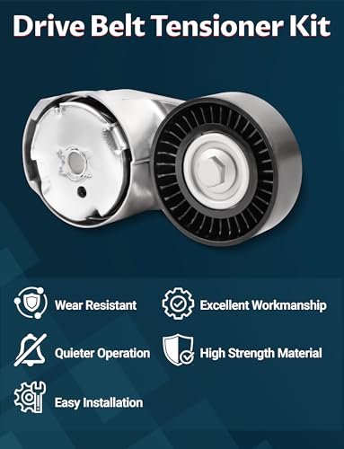 Engine Drive Belt Tensioner Idler Pulley Serpentine Belt Drive Kit - size: 39282-38082-6PK1960