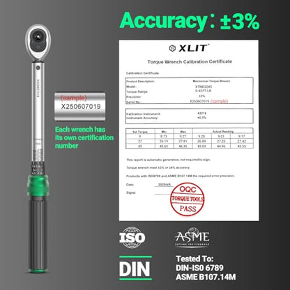 3/8" Drive Click Torque Wrench, 5-45 Ft-Lb/6.8-61Nm - size: 3/8", 5-45 ft-lb