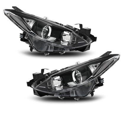 G-PLUS Projector Headlights Assembly Compatible with Mazda 3 2014-2016 - size: Fit Mazda 3 2014-2016(Clear)