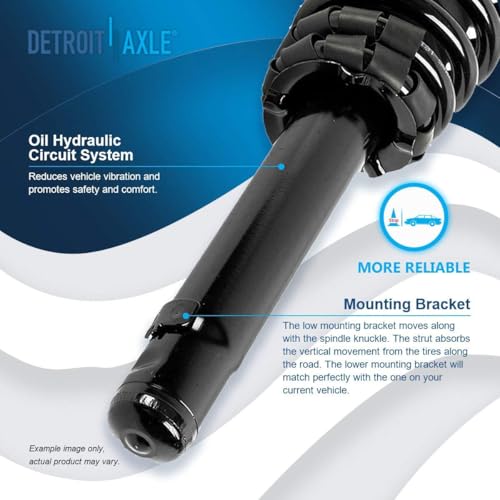 Detroit Axle - Front Steering Knuckles & Wheel Hub Bearings Struts Rear - size: 6AQU47655/ strut shock sway kit