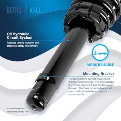 Detroit Axle - Front Steering Knuckles & Wheel Hub Bearings Struts Rear - size: 6AQU47655/ strut shock sway kit