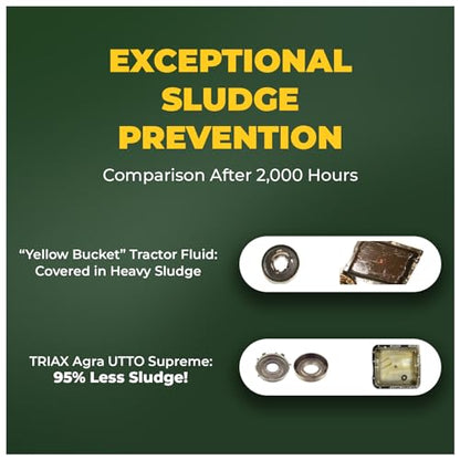 TRIAX Agra UTTO Supreme GL-4 Full Synthetic Tractor Trans-Hydraulic Fluid - Compatible with Kubota UDT2, JD J20C/D, J20D, Case HyTran (1 Gallon) - size: 1 Gallon