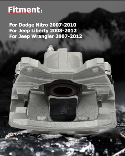 cciyu Front & Rear Brake Calipers with Bracket For Dodge, For Jeep - size: Front & Rear[18B5044+18B5045+18B5046+18B5047]