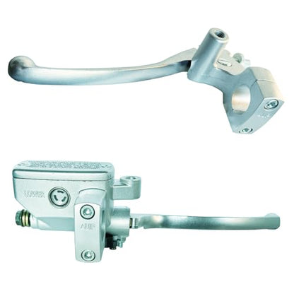 Left & Right Brake Master Cylinder Clutch Levers Compatible with Honda VT600 VT750 VF750 VT1100 VT1300 VTX1300 Part # 45510-MFR-305 53172-MR1-000 53178-MAH-000 Chrome - color: Chrome