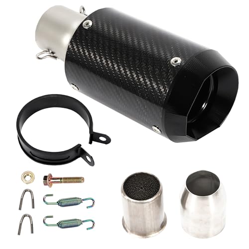 Motorcycle Carbon Fiber Exhaust Muffler Black Fits for Kawasaki Z900, GSXR750, CBR650