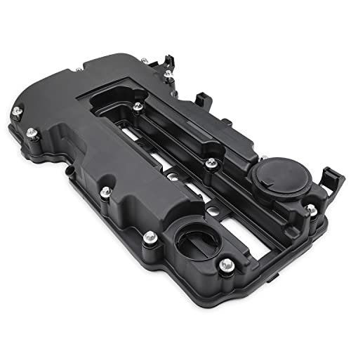 MITZONE Engine Valve Cover Compatible with 2011-2019 Chevy Cruze Sonic Volt Trax Buick Encore Cadillac ELR 1.4L Turbo Replace# 55573746 25198498 264-968 - color: Plastic