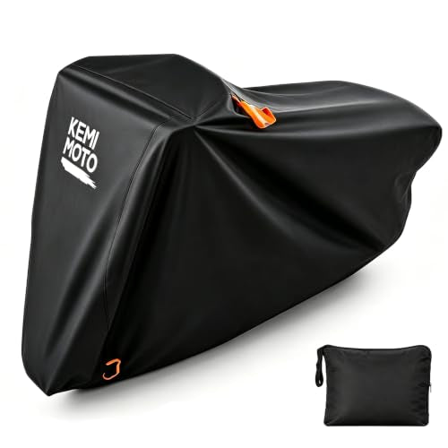 KEMIMOTO Motorcycle Cover Weather Resistant 96.5" Fits for Cruiser - size: 96.5"