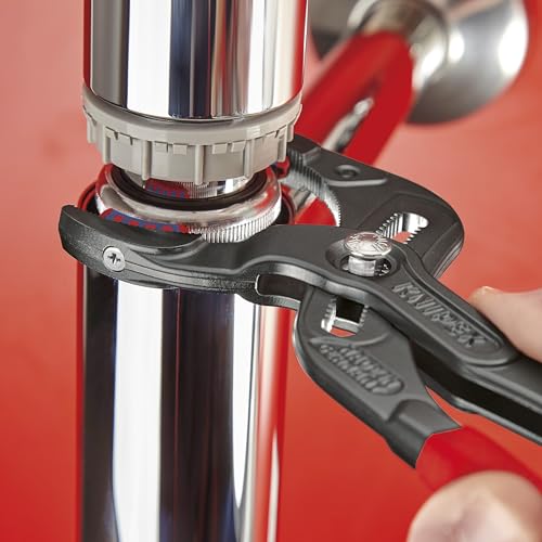 KNIPEX 81 11 250 Pipe Gripping Pliers With Replaceable Plastic Jaws