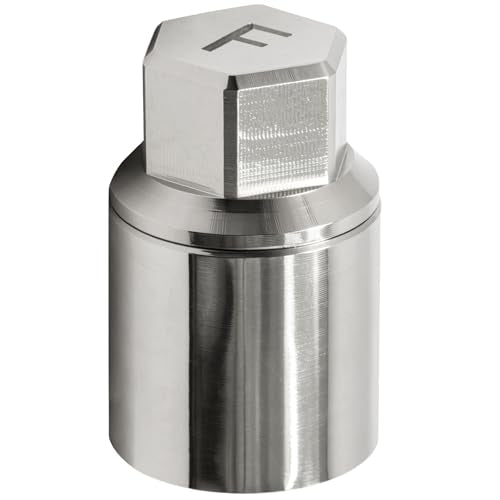 F-Type Wheel Lock Key, Replacement for Toyota Tacoma, 21mm Inner Diameter, Wheel Lock Nut Removal Tool, Anti-Theft Lug Nut Key Adapter - color: Silver, size: Socket F 21mm