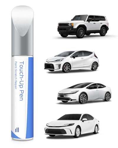 040 Super White/Ice Cap Touch Up Paint Compatible with Toyota Exact Match Chips and Nicks Touch Up - color: Super White/Ice Cap(040) compatible with All Models