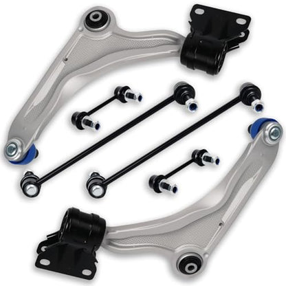 6Pc Front Lower Control Arm Sway Bar Links Compatible With Ford 2013 2014 2015 2016 2017 Fusion, Compatible With Lincoln 2013 2014 2015 2016 2017 2018 MKZ, K623000 K623001 K750740 K750744 K80252 - size: 6Pcs front control arm suspension kit