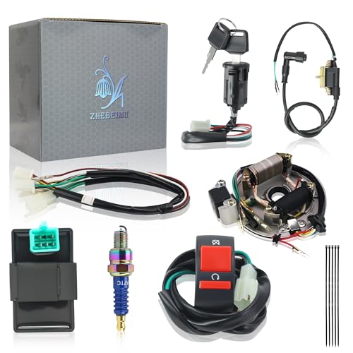 Rebuild Kick Start Dirt Pit Bike Wire Harness Wiring Loom Kit - color: Purple A7TC Spark Plug