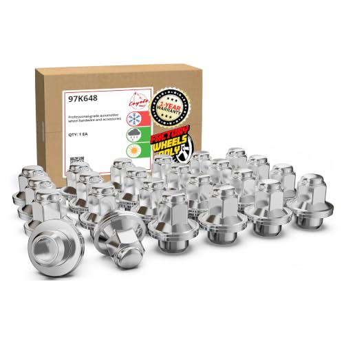 Wheel Accessories Parts 24 Pcs M14x1.5 14x1.5 Thread OEM Style Lug Nuts 1.60" Long Chrome 13/16" 21mm Hex Fits Toyota Tacoma Tundra 4Runner ｜ 90942-A1007 ｜ ｜ 90942-01121 - color: Chrome, size: 24 Pack, style: Toyota 22+ Tundra 24+ Tacoma