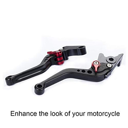Hopider Short Brake Clutch Levers Compatible with YFM 700 Raptor 2000-2006 - color: Black