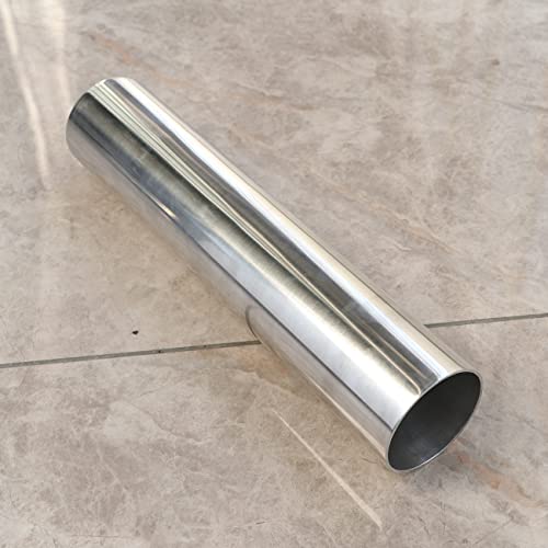 1.75" (45mm) OD Straight Aluminum Pipe Intercooler Pipe Air Intake Tube, Length 12" (305mm), Aluminum Alloy Tube High polished - color: Straight, size: OD 1.75" (45mm)