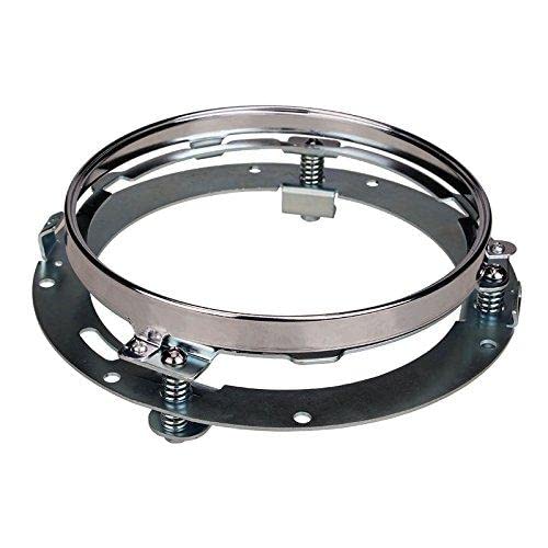 7 Inch LED Headlight with 4.5 Inch LED Passing Lights Kit for Harley-Davidson Touring, Road King, Street Glide, Electra Glide, Heritage Softail, Fat Boy, Softail Slim & Deluxe, DOT Approved (Chrome)