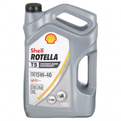 Rotella Pack of 3 - Shell T5 Heavy Duty Diesel Engine Oil, 1 gal