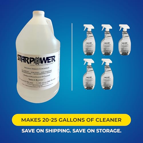 STARPOWER SUPER CLEANER/DEGREASER Concentrate, 1 Gallon, Case of 4 - size: 128 Fl Oz (Pack of 4)