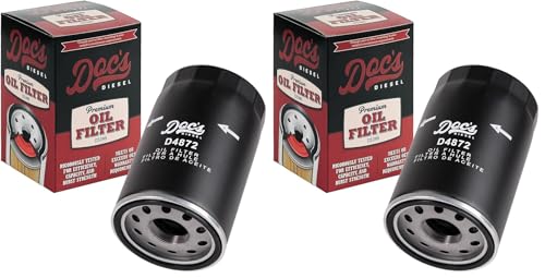 Doc's Diesel Oil Filter D4872 | Compatible with Ford 7.3L Powerstroke 1994-2003 | Replaces FL1995 (Pack of 2) - size: 2-Pack