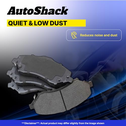 AutoShack Front Ceramic Brake Pads, 4pcs