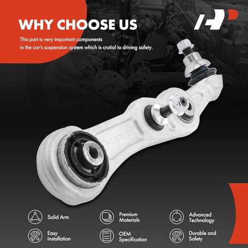 A-Premium Front Right Rearward Lower Control Arm, with Ball Joint & Bushing
