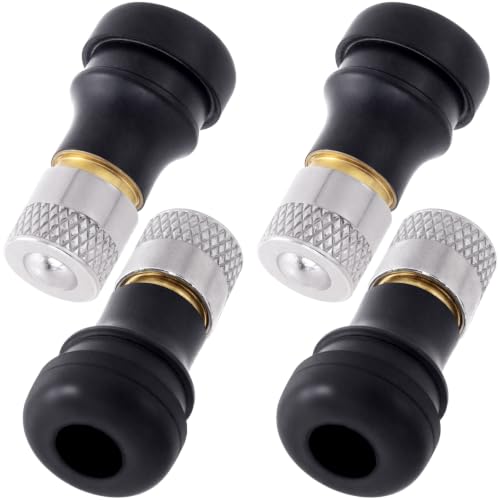 Tubeless Tire Valve Stems for Electric Scooter - color: Black, 4Pcs