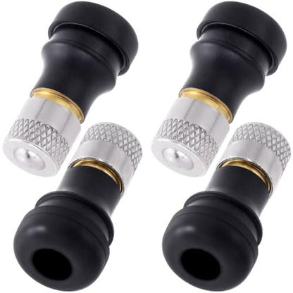 Tubeless Tire Valve Stems for Electric Scooter - color: Black, 4Pcs