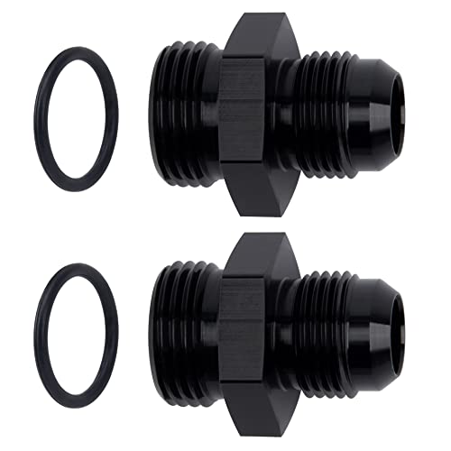 EVIL ENERGY 8AN Flare to AN10 ORB Male O-Ring 2PCS Fitting Adapter - size: 10AN ORB to 8AN