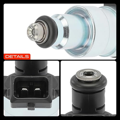 A-Premium Fuel Injectors Set of 8 Compatible with Chevrolet, Pontiac