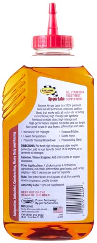 Rislone High Mileage Oil Supplement/Stabilizer, 16.9 oz - size: Pack of 1