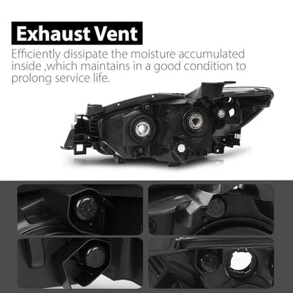 G-PLUS Headlight Assembly Compatible with Mazda CX-5 2013-2016,Right - size: Fit Mazda CX-5 2013-2016 Right(Clear)