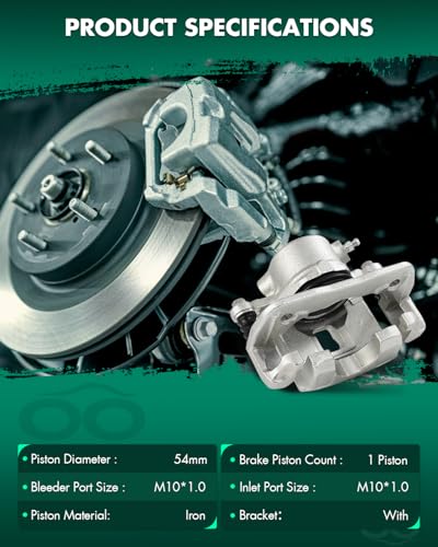 SCITOO 1PC 19B1487 Front Driver Side Disc Brake Caliper With Bracket - size: Front Driver[19B1487]