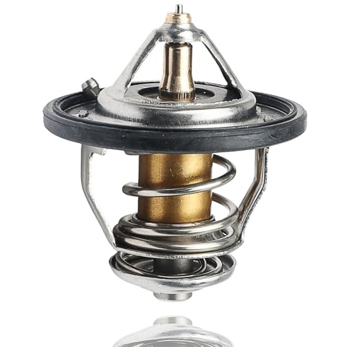 KL01-15-171A Thermostat Fit for Mazda 1992-2019 2 3 323 5 6 626 B-Serie Bt-50 Cx-5 Cx-7 Mpv Mx-3 Mx-6 Premacy Rx-8 Xedos Samurai - size: KL01-15-171A
