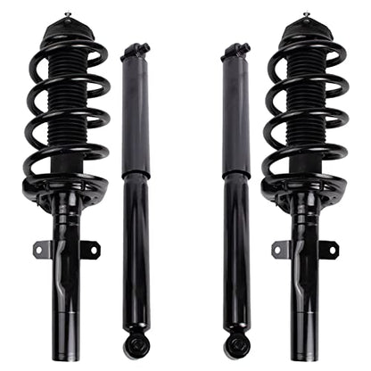 TRQ Front and Rear Complete Strut Assembly & Shock Absorber Kit Complete - style: SKA28782