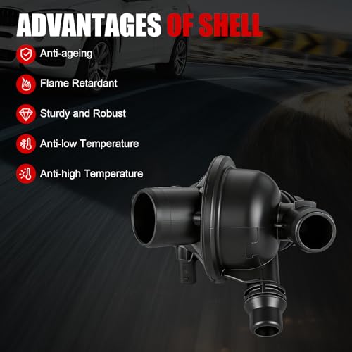GAGN Engine Coolant Thermostat Housing Assembly Compatible with BMW F10 Series 528i 2011-2011,F01 Series 740i 2011-2012,740Li 2011-2012 3.0L,Replace for# 11538671517 11537580627 902-5172 - size: 902-5172