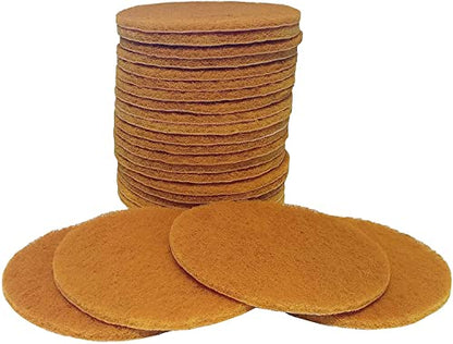 Starcke Scouring Pads, 5 inch 50 Pack Sanding Pads, Gold Automotive Sandpaper for Automotive Paint & Paint Supplies, Superfine Auto Body Supplies, Synthetic Fiber Surface Conditioning Scuff Pad - color: Super Fine, size: 50 Pack