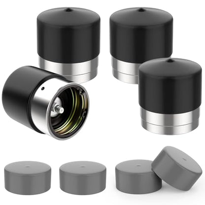 4 Pack 1.98" Trailer Bearing Protectors with Dust Cap & Rubber Covers - size: 4 Pack - 1.98 Inch
