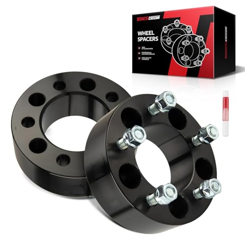 Torchbeam 5x4.75 Lug-Centric Wheel Spacers 2 inch for Chevrolet Blazer - color: Black, size: 5x4.75" -87.1mm -M12x1.5 -2" thick