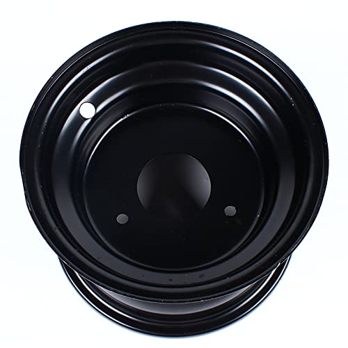 7" ATV Wheel Rim 3 Lugs 16x8-7 Tire Rim Parts for 125cc ATV Black Wheel Rim Tire 3 Holes 78mm Hole Distance, Black